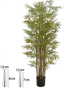 Planta Artificial Arvore Bamboo Japones C/Pote X4240 Verde 2,58cm